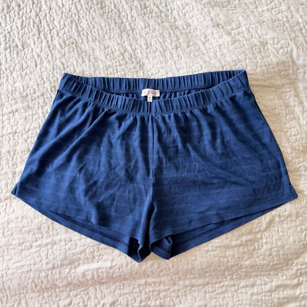 Lake Blue Pima Cotton Lounge Sleep Shorts XL
